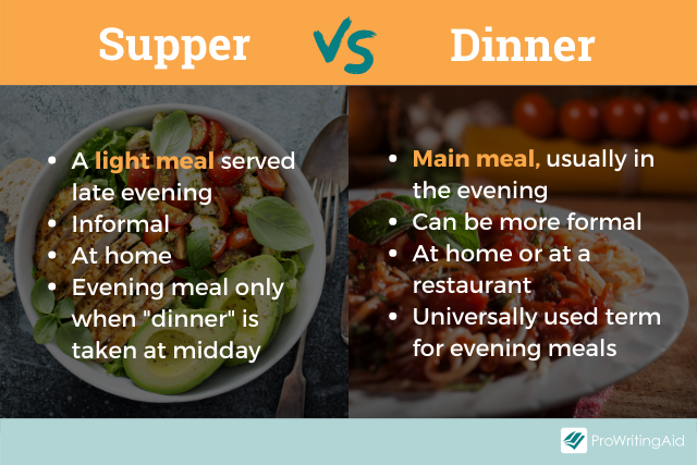 Which is correct lunch or dinner?