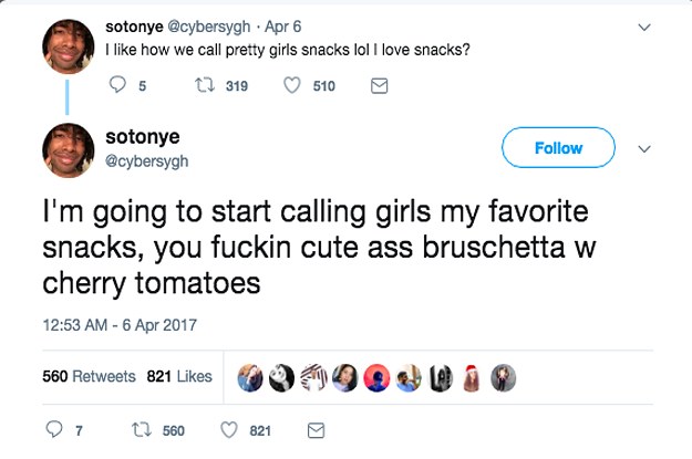 Is it okay to call a girl a snack?