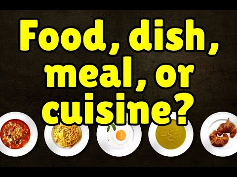 Wat is een maaltijd in eenvoudige woorden?