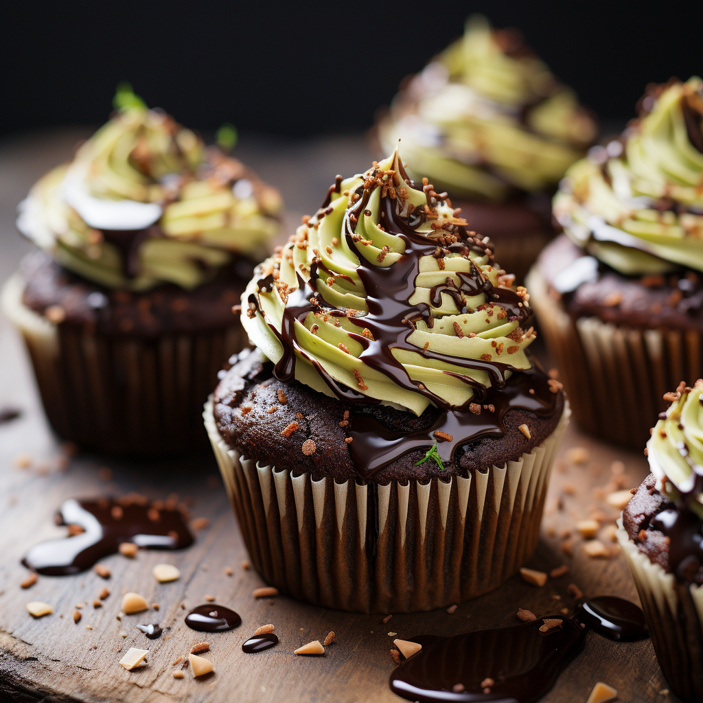 Zucchini Cupcake Recipe with Poppy Seeds and Decadent ‍Chocolate Icing